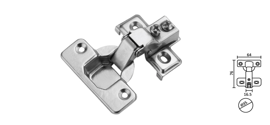 Short Arm Concealed Hinge，steel Base 